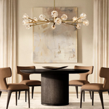 Lustre Rond Crystal Snow 152cm