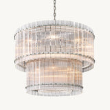 Lustre Rond à deux niveaux Brémont 94cm