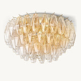 Plafonnier en Verre Transparent Venezia 56cm