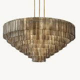Lustre Rond en Verre Fumé Impérial 132cm