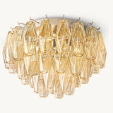 Plafonnier en Verre Transparent Venezia 43cm