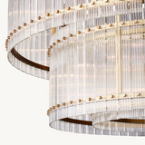 Lustre Rond à deux niveaux Brémont 152cm