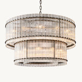 Lustre Rond à deux niveaux Brémont 122cm