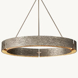 Lustre Rond en Laiton Élysée 122cm