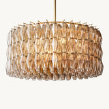 Lustre Rond en Verre Fumé Venezia 93cm