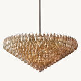 Lustre à Plusieurs Niveaux en Verre Fumé Venezia 156cm
