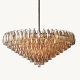 Lustre à Plusieurs Niveaux en Verre Fumé Venezia 118cm