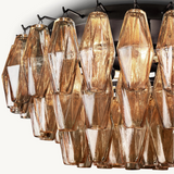 Plafonnier en Verre Fumé Venezia 56cm