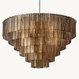Lustre Rond en Verre Fumé Impérial 104cm
