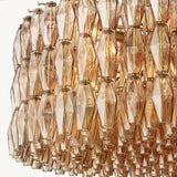 Lustre Rond en Verre Fumé Venezia 93cm