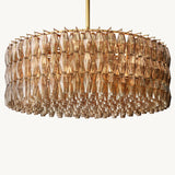 Lustre Rond en Verre Fumé Venezia 118cm