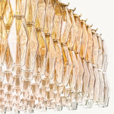 Lustre Rectangulaire en Verre Fumé Venezia 137cm