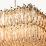 Lustre Rectangulaire en Verre Transparent Venezia 188cm