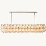 Lustre Rectangulaire en Verre Transparent Venezia 188cm