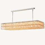 Lustre Rectangulaire en Verre Transparent Venezia 188cm