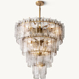Lustre Rond à Plusieurs Niveaux en Verre Orsay 118cm