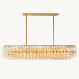 Lustre Rectangulaire en Verre Transparent Venezia 137cm