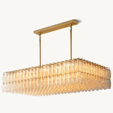 Lustre Rectangulaire en Verre Transparent Venezia 137cm