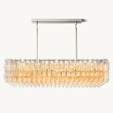 Lustre Rectangulaire en Verre Transparent Venezia 137cm