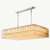 Lustre Rectangulaire en Verre Transparent Venezia 137cm