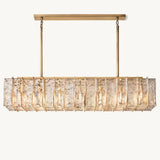 Lustre Rectangulaire en Verre Fumé Orsay 170cm