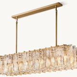 Lustre Rectangulaire en Verre Fumé Orsay 170cm