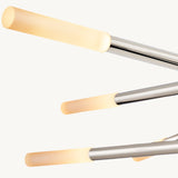 Lustre Mobile à Tige Gravé en Laiton Aubrac à 10 Lumières