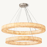 Lustre Rond à Deux Niveaux Opalys 152cm