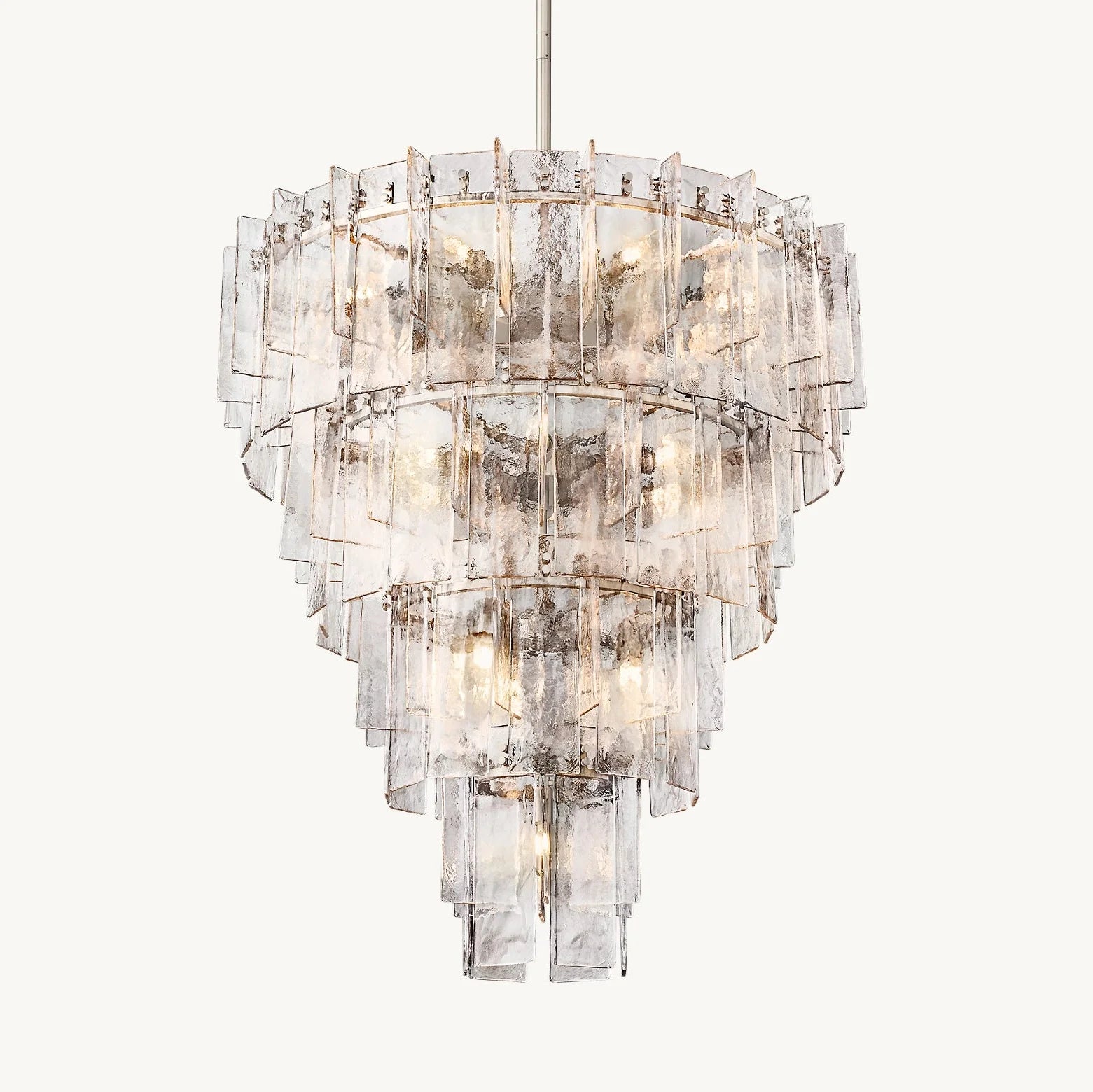 Grand lustre haut de gamme en verre