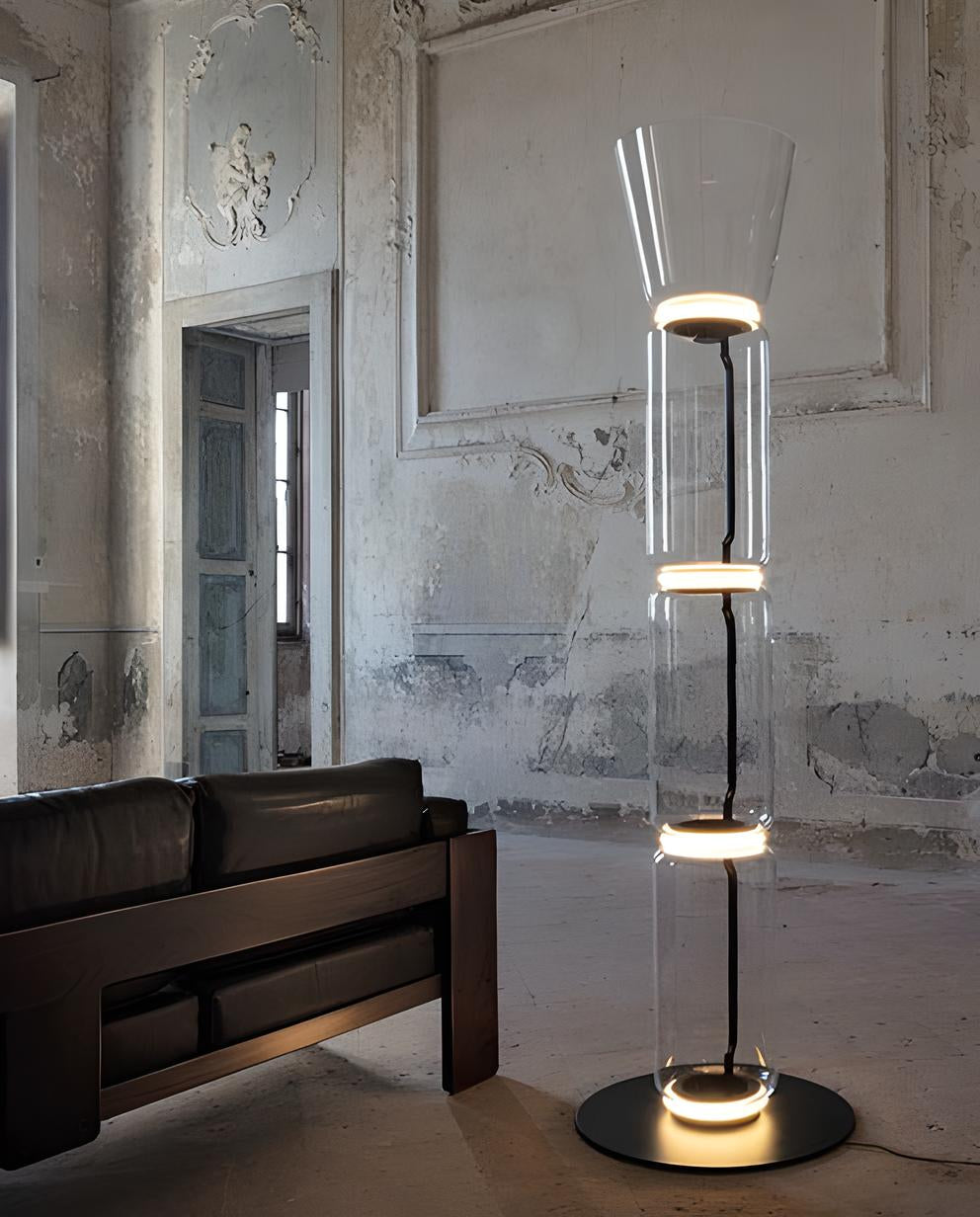 Lampadaire Design Italien "Verre Noctambule"