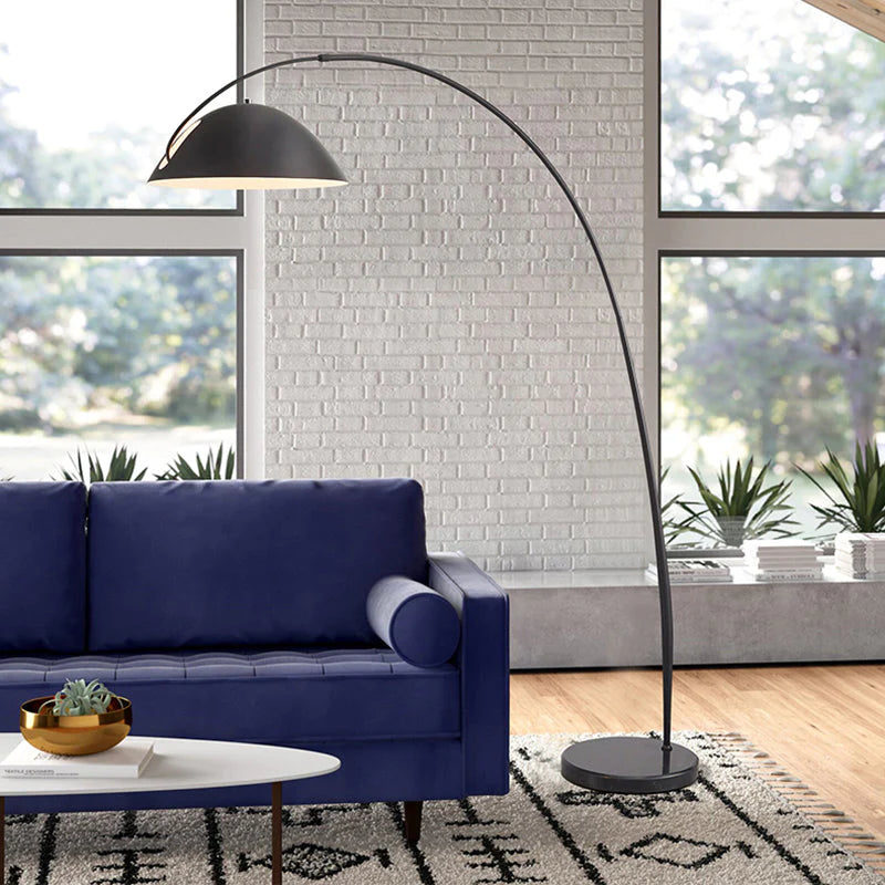 Lampadaire Design Minimaliste en Arc "Eclipse"