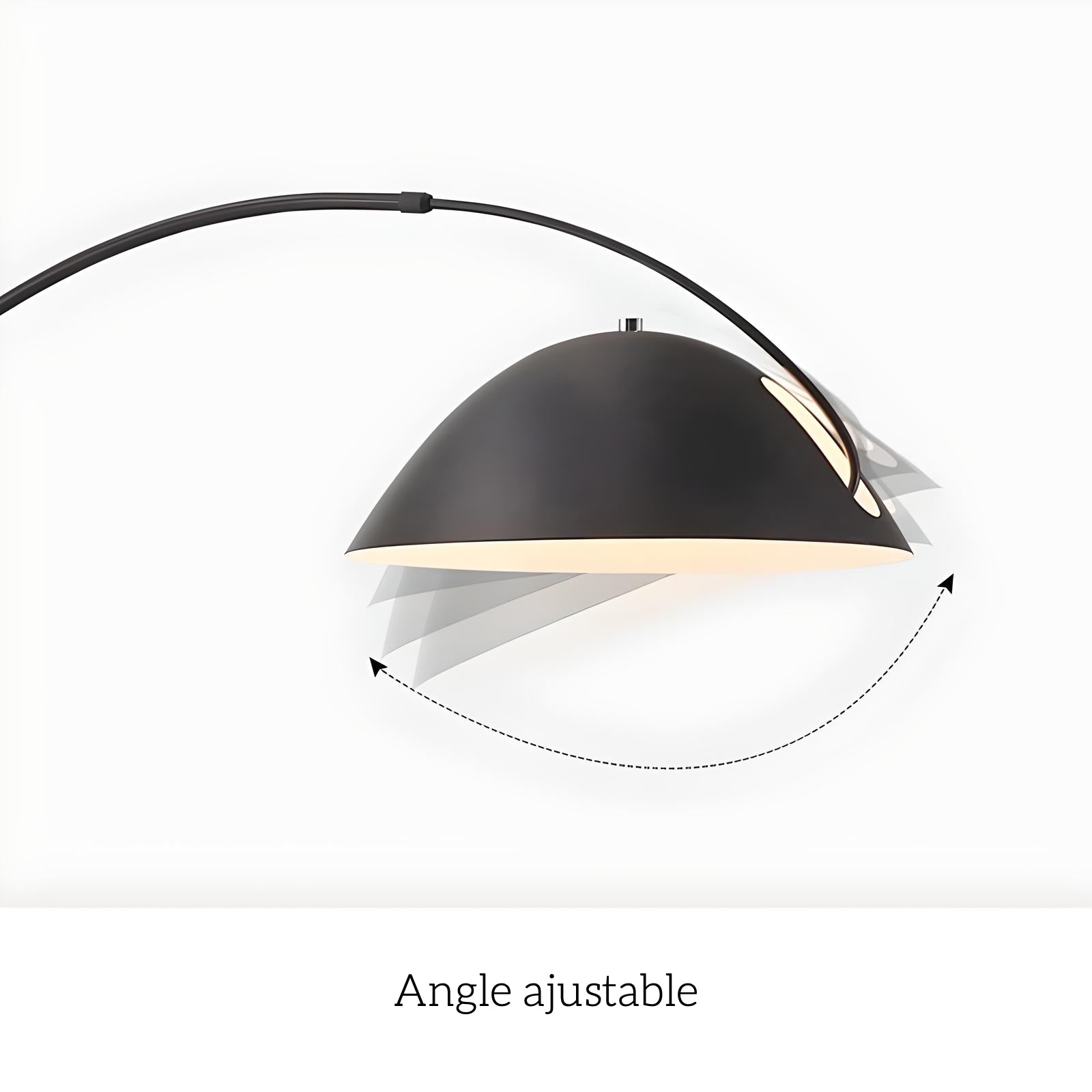 Lampadaire Design Minimaliste en Arc "Eclipse"