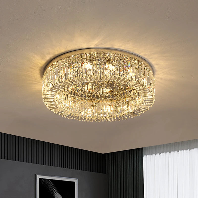 Plafonnier Design en Cristal "Luxury Light"