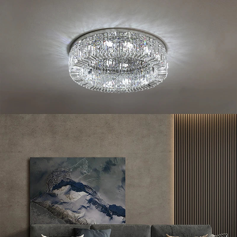 Plafonnier Design en Cristal "Luxury Light"