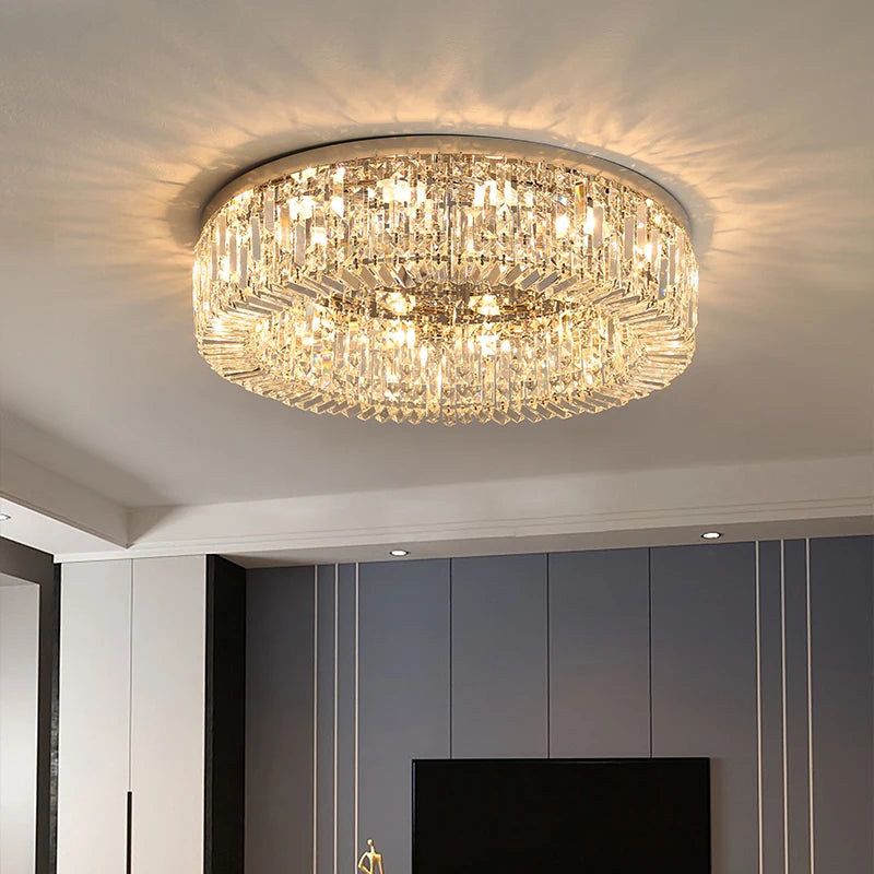 Plafonnier Design en Cristal "Luxury Light"