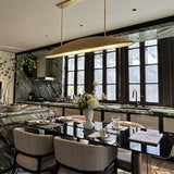 Lustre Linéaire en Laiton Marais 153cm