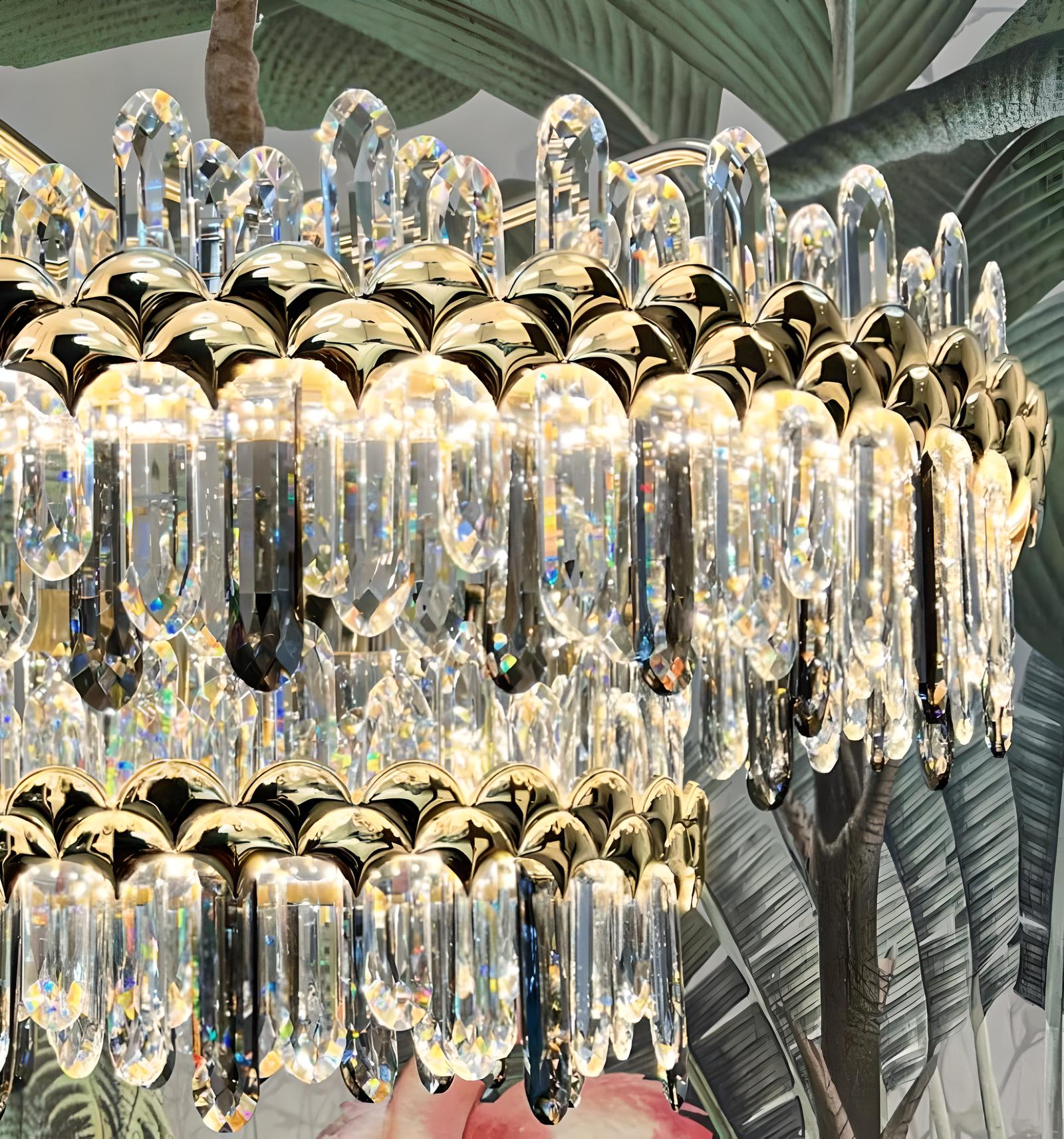 Lustre Moderne en Cristal d'exception