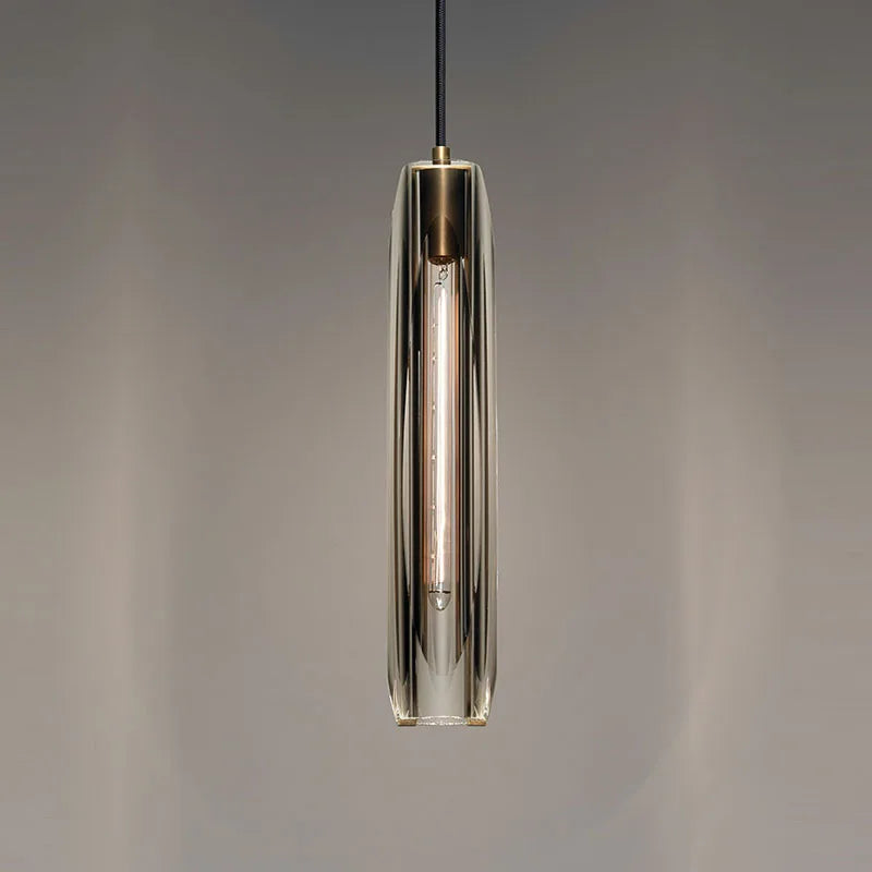 Suspension Design en Cristal "Mail de Cuivre Rouge"