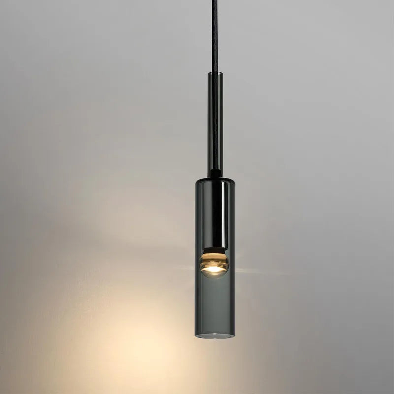 Suspension Design en Verre Moderne "Bougie lumineuse"