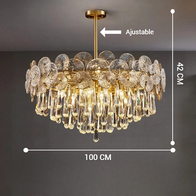 Lustre Moderne "Cristal Lumineux"