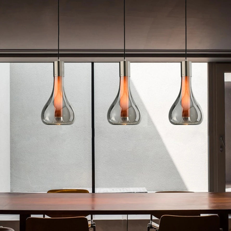 Suspension Design en Verre "Brillance flottante"