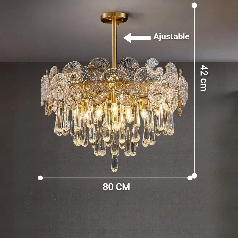 Lustre Moderne "Cristal Lumineux"