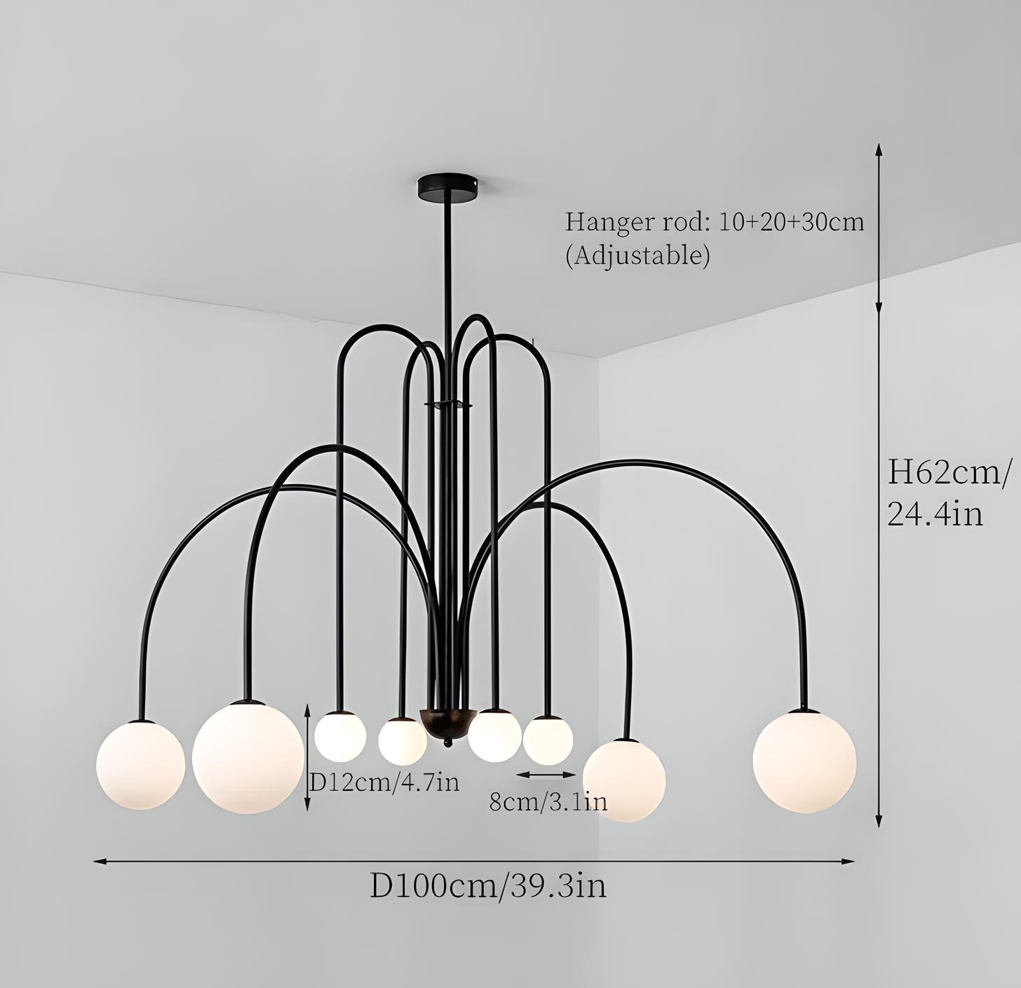 Lustre Design Italien "Élégance Contemporaine et Raffinement Artisanal"