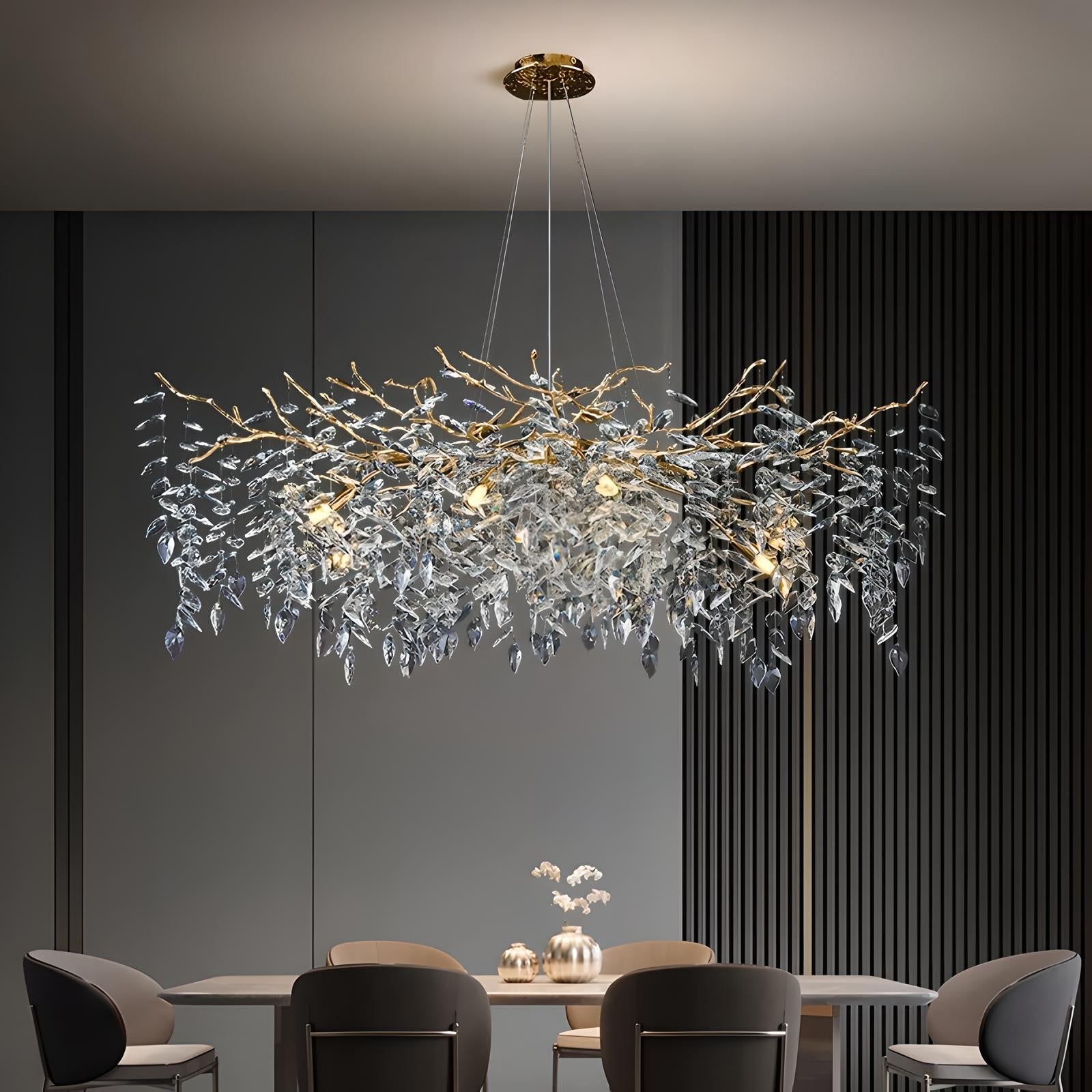 Lustre Haut de Gamme "Cristal Nordique"