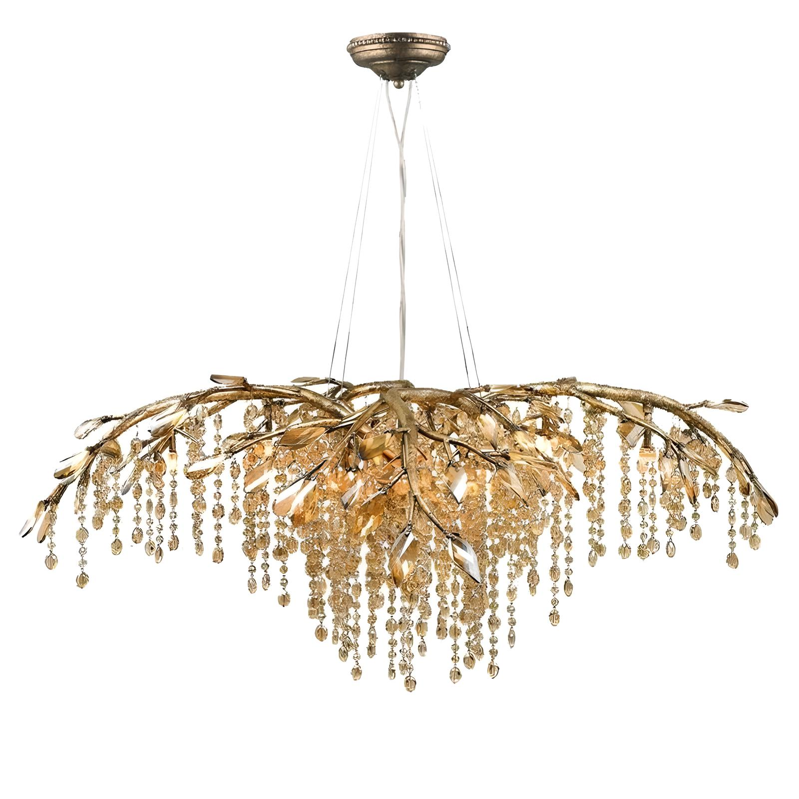 Lustre en Cristal Haut de Gamme "Pluie de Cristal"