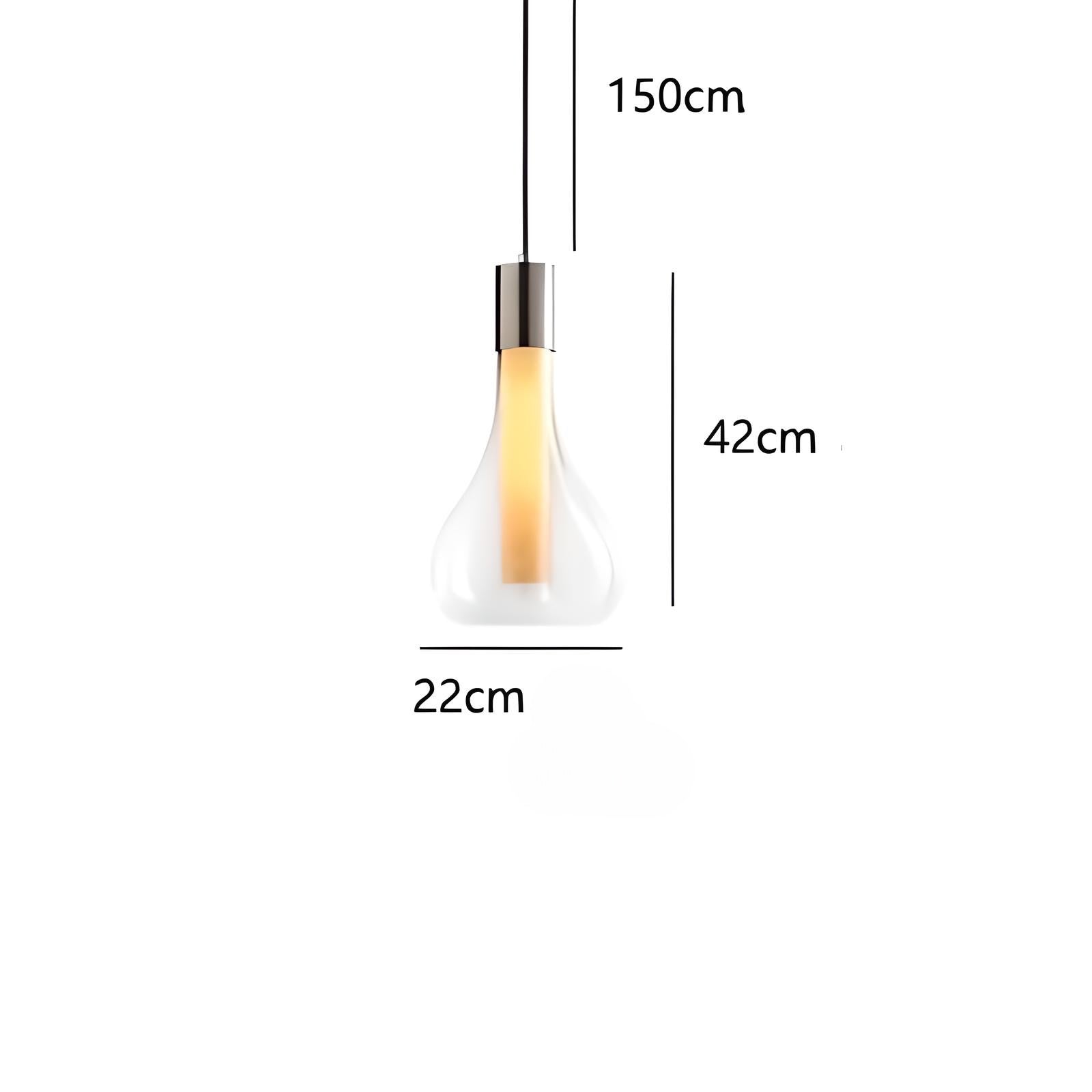 Suspension Design en Verre "Brillance flottante"