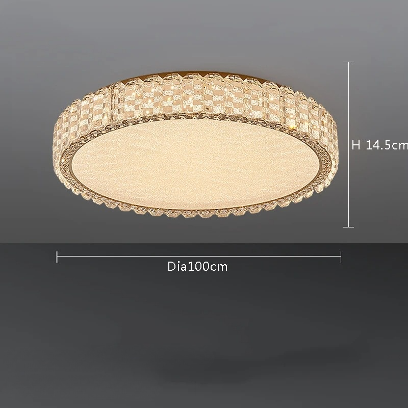 plafonnier cristal led