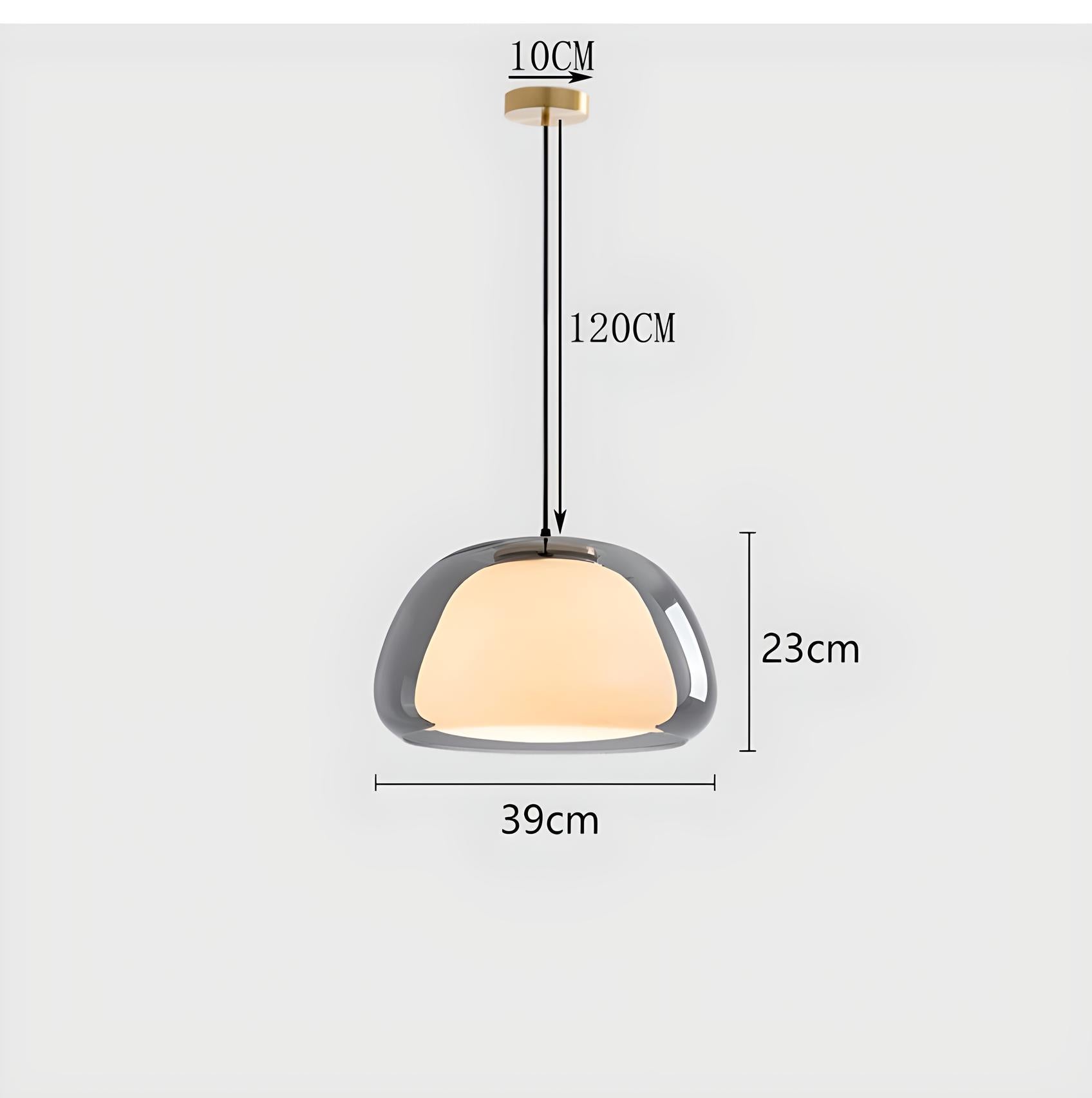 Suspension Design en Verre "Éclat et Élégance Modernes"