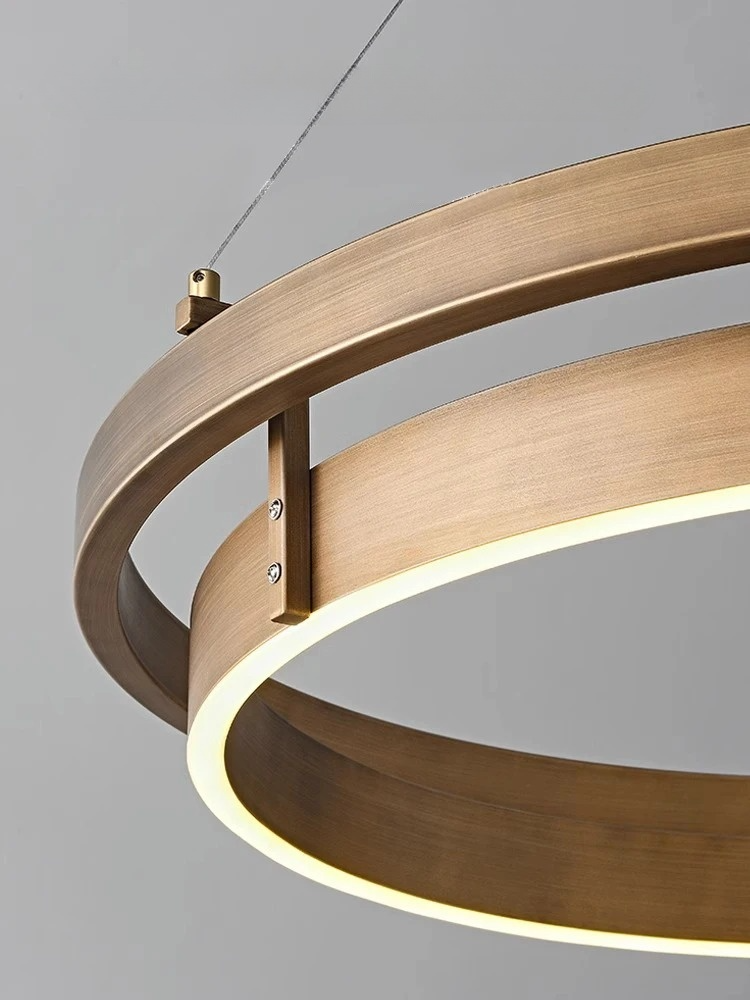 Lustre Moderne "Bronze Circulaire"