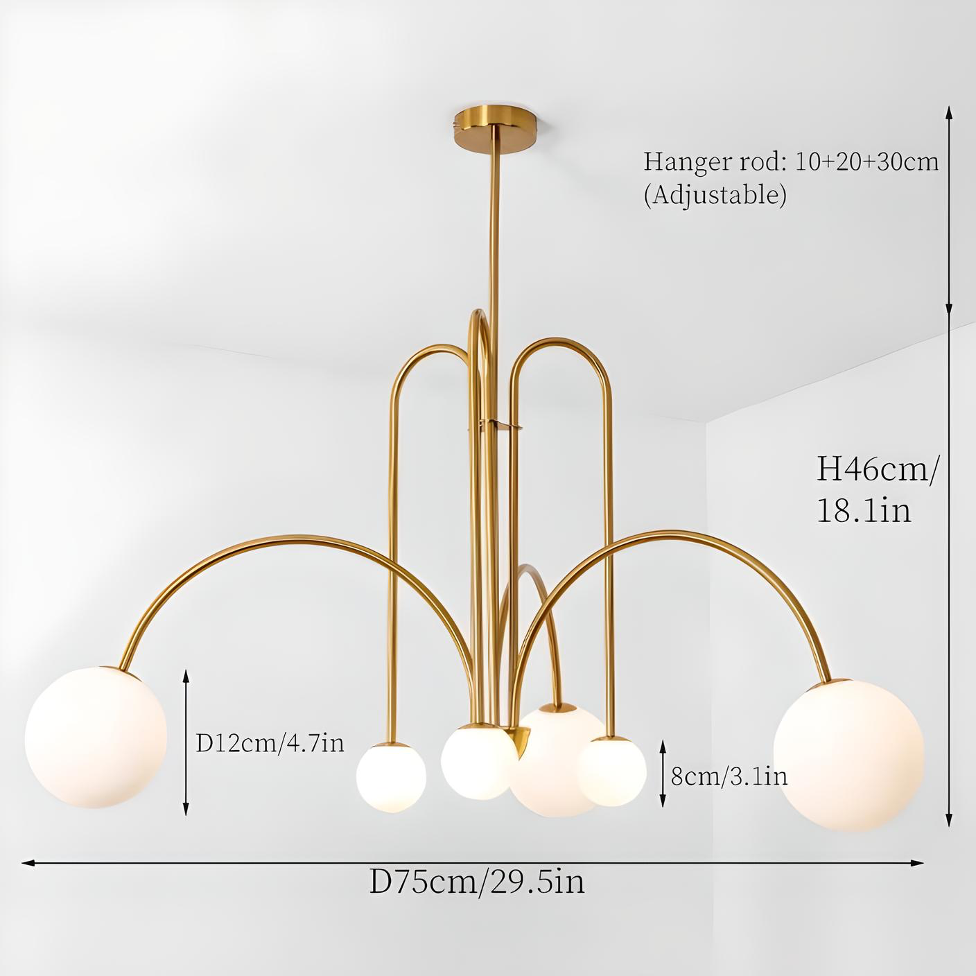 Lustre Design Italien "Élégance Contemporaine et Raffinement Artisanal"